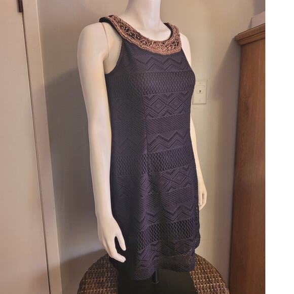 DB Est. 1962 Crochet Tunic Dress - Size 8 - Boho Chic Festival Tribal Safari - Picture 10 of 11